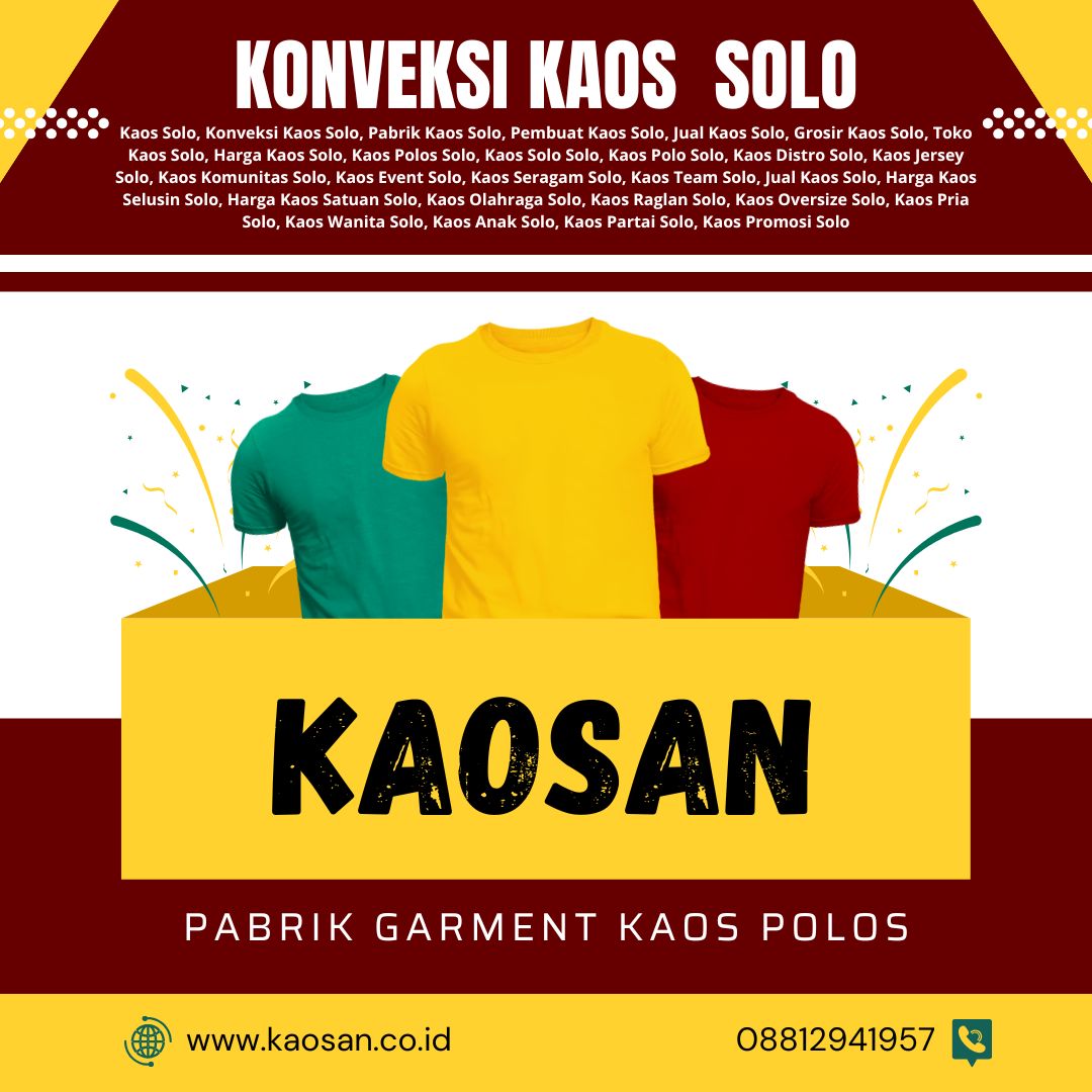 konveksi kaos solo